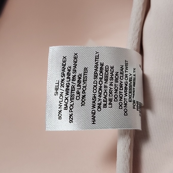 Shade & Shore Gray Floral Tropical Bikini Top Criss Cross Straps Light Size 36D - Picture 7 of 10